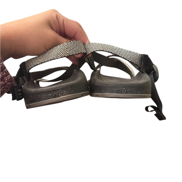 Chaco Women's Z/Cloud 2 Black & White Sandals - Picture 2 of 6